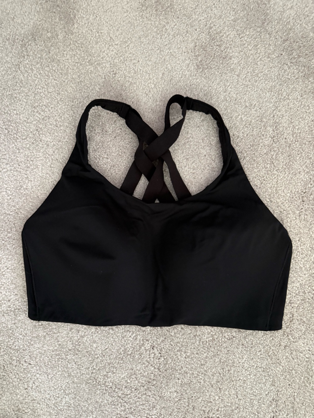 lululemon athletica Black Crisscross Strappy Sports Bra